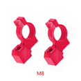 thumbnail image 1 of 2pcs For Honda Yamaha 8mm/10mm Mirror Handlebar Thread Motorcycle Handlebar Rearview Mirror Holder Clamp Aluminum Alloy Mount Adapter, 1 of 3