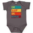 thumbnail image 3 of Inktastic Skiing Eat Sleep Ski Repeat Boys or Girls Baby Bodysuit, 3 of 5