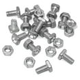 50 Sets Greenhouse Nuts & Bolts Cropped Head Aluminium Nuts Bolts For