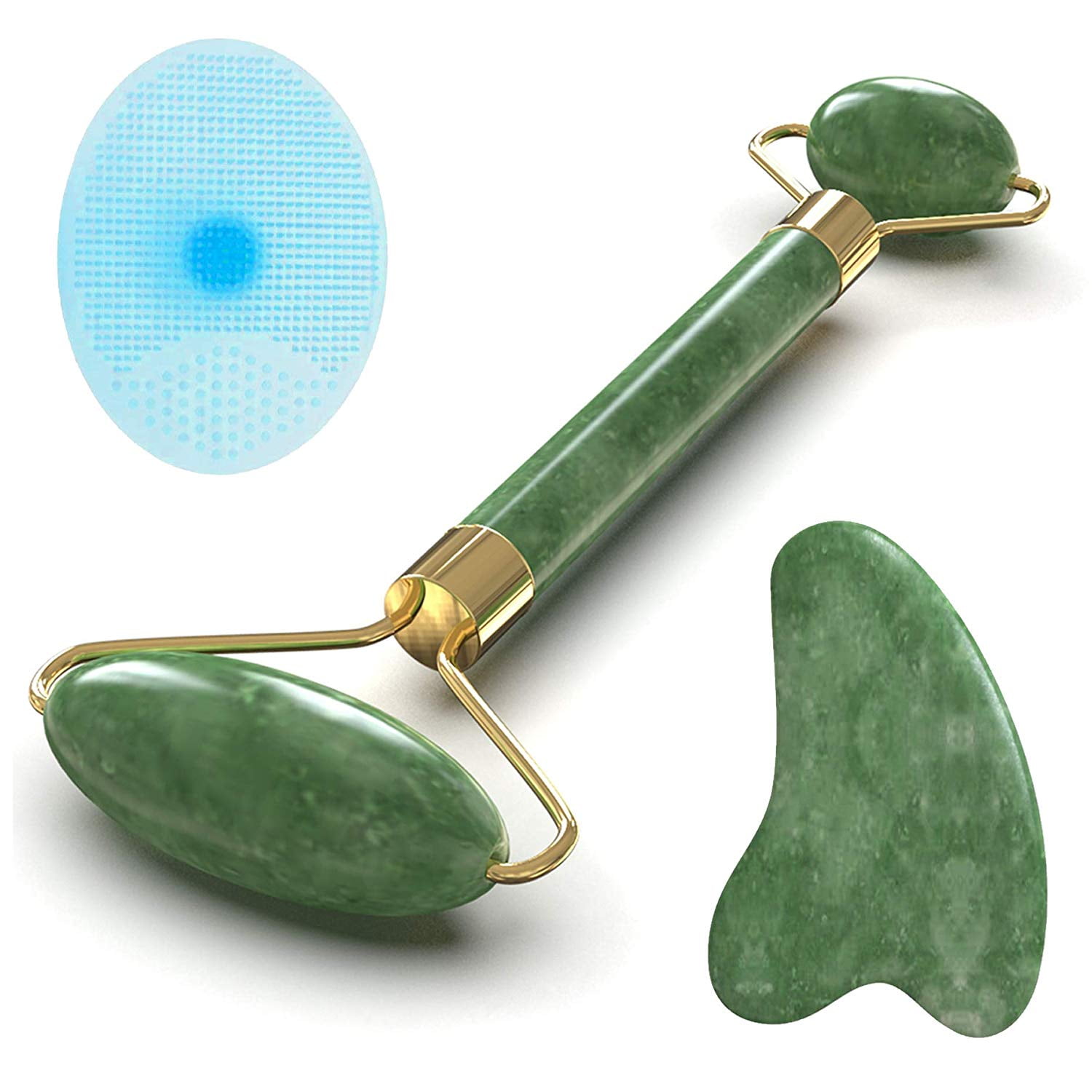 Jade Roller Face Massager For Anti Aging And Reducing Eye Puffiness