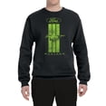 thumbnail image 2 of Green Striped Ford Mustang | Mens Cars and Trucks Crewneck Graphic Sweatshirt, Black, Small, 2 of 3