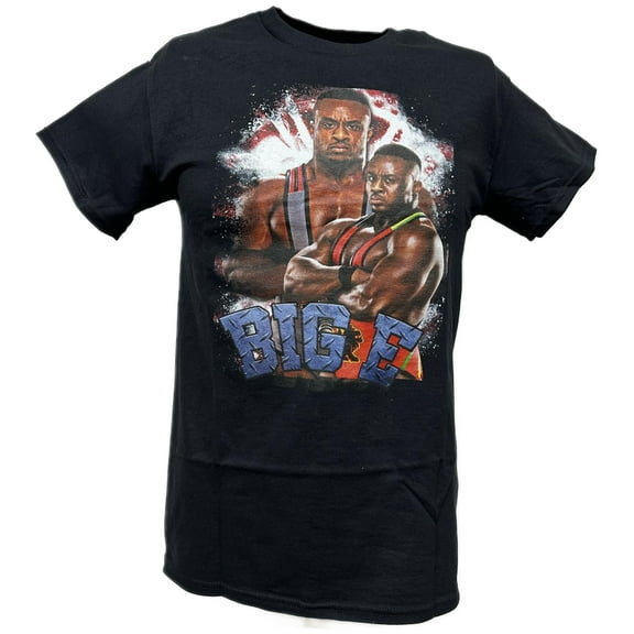 WWE Big E Fierce Face Mens Black T-shirt