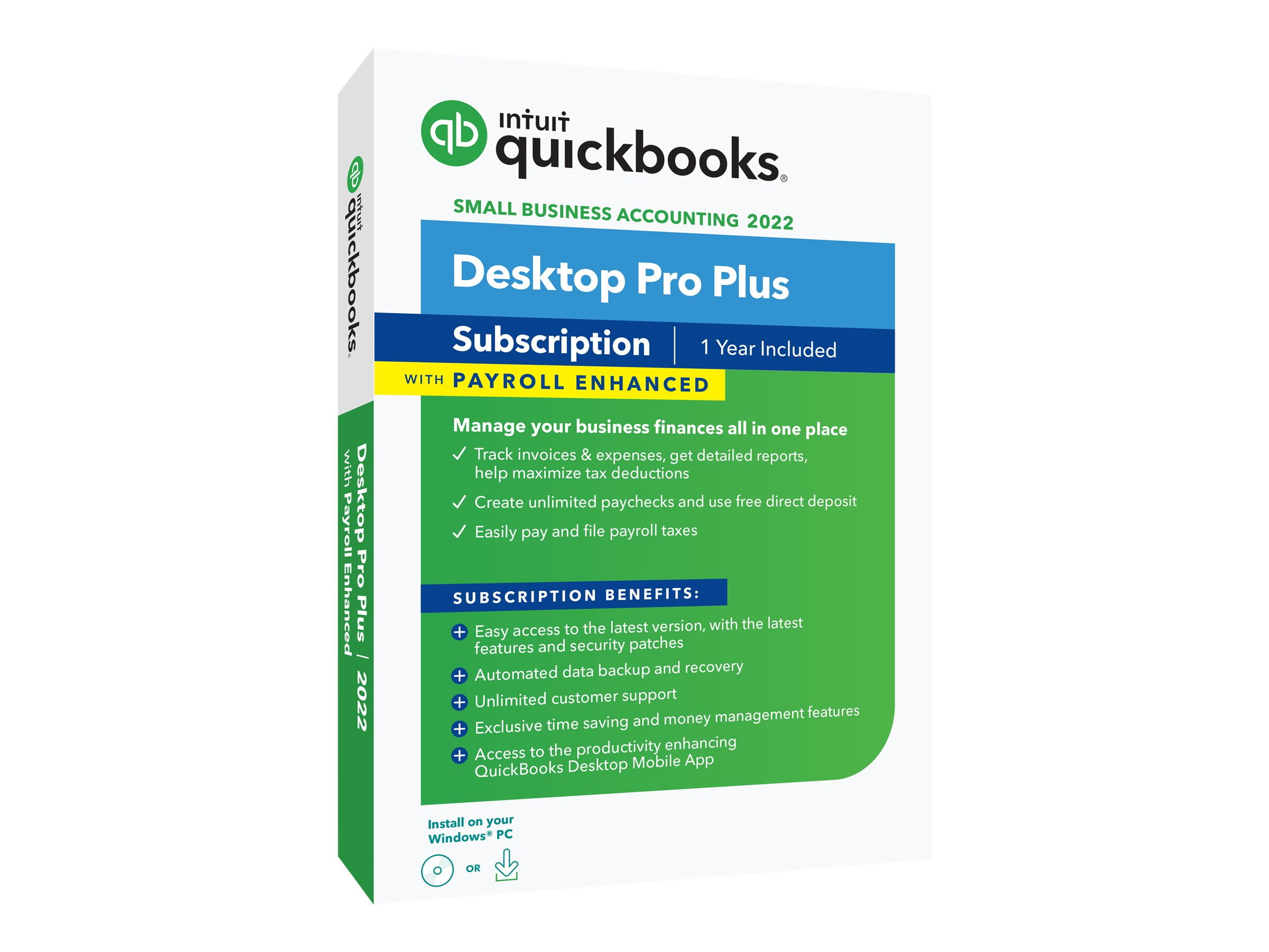 QUICKBOOKS DESKTOP Pro Plus with Enhanced Payroll