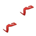 thumbnail image 3 of QualitChoice Vehicle Seat Back Hanger Universal Leather Hooks Hanging Bag Jacket Pouch Storage Holder Automobile Interior Spare 1Pc Red 2Set, 3 of 6
