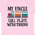 thumbnail image 4 of Inktastic My Uncle Still Plays with Trains Boys or Girls Baby Bodysuit, 4 of 5