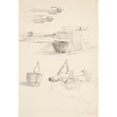 thumbnail image 3 of Truman Seymour 18x24 Black Modern Framed Museum Art Print Titled - Sketches; Spars And&nbsp;Buckets (1871), 3 of 5