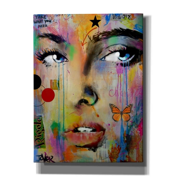 Epic Graffiti 'Changes' by Loui Jover, Canvas Wall Art, 40"x54"
