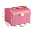 thumbnail image 5 of Jewelry Organizer Portable Pure Color Large Capacity Necklace Case Earrings Case, 5 of 5