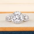 thumbnail image 5 of Gorgeous Wedding Party Gift Cubic Zircon 925 Silver Rings Women Jewelry Sz 6-10, 5 of 9