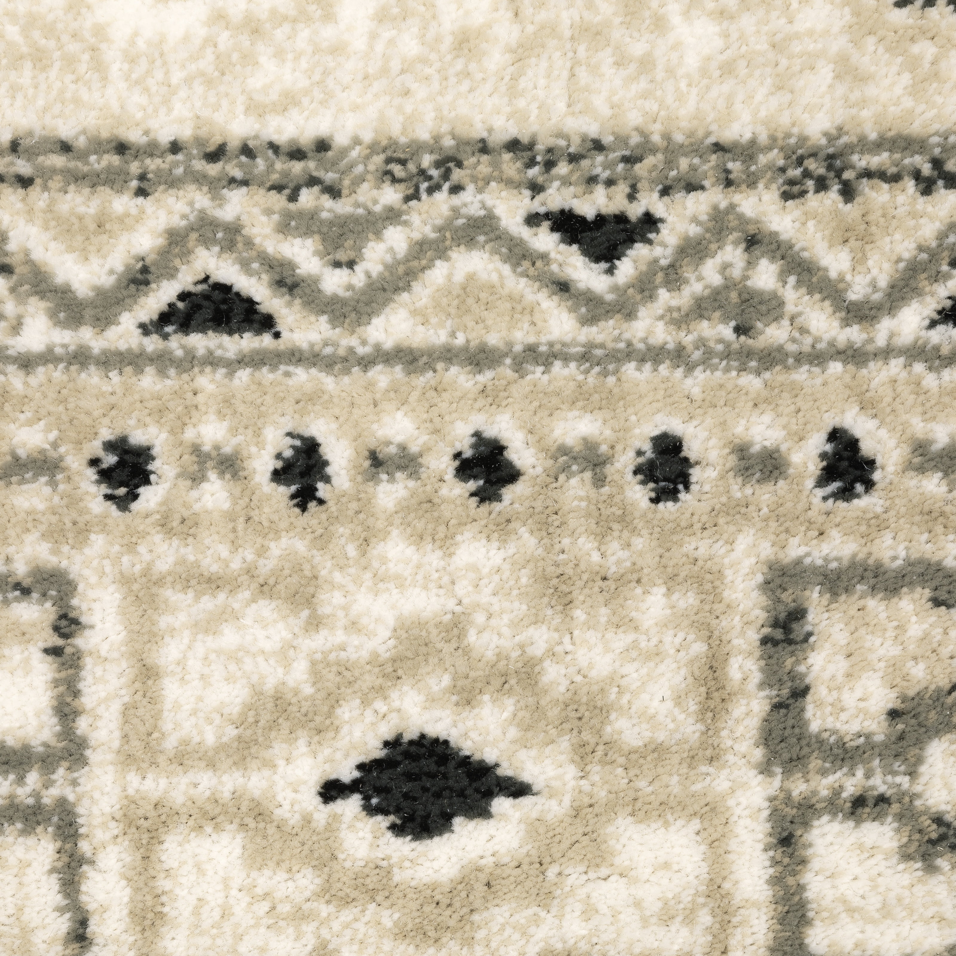 Avalon Home Gracie Tribal Medallions Area Rug, 6'7" X 9'2", Ivory/ Gray