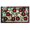 thumbnail image 3 of Kashi Home Kitchen Rug, Printed Area Rug, Durable Floor, Door Mat, Farmhouse Non-Slip Carpet Latex Backing Beautiful Design, Red Apples 18x30 Rectangle, 3 of 3
