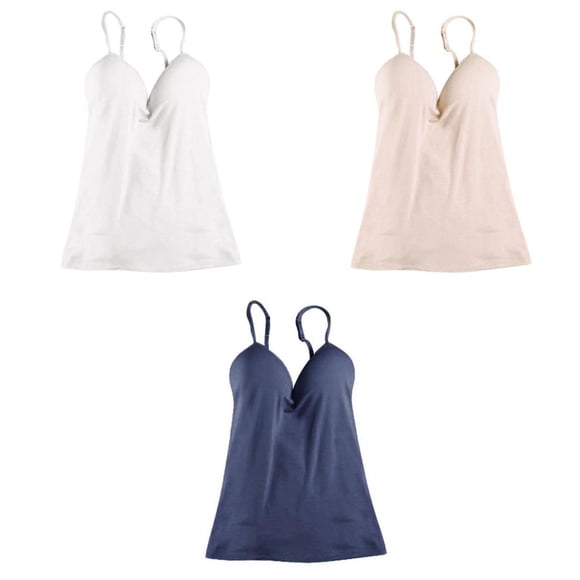 3 Piezas de Tirantes Ajustables para Mujer con Incorporado Hugo  Sujetador integrado para mujer Cami