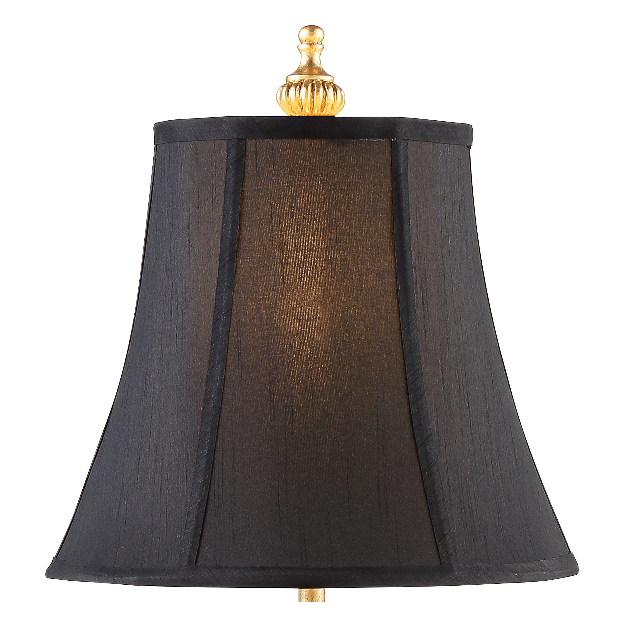 Regency Hill Traditional Buffet Table Lamps 36.5" Tall Set of 2 Gold Intricate Details Black Fabric Bell Shade for Dining Room
