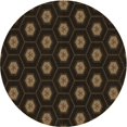 thumbnail image 1 of Ahgly Company Machine Washable Indoor Square Transitional Red Brown Area Rugs, 3' Square, 1 of 7