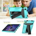 thumbnail image 4 of for Samsung Galaxy Tab A8 10.5 inch (2022) SM-X200/X205/X207 Case with Pencil Holder & Kickstand, Shockproof Drop Proof Kids Friendly Rugged Full Body Protective Cover, Mint+Black, 4 of 4