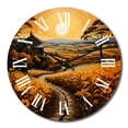 thumbnail image 2 of Designart "Farm Golden Harvest Painting III" Countryside Oversized Wall Clock, 2 of 5
