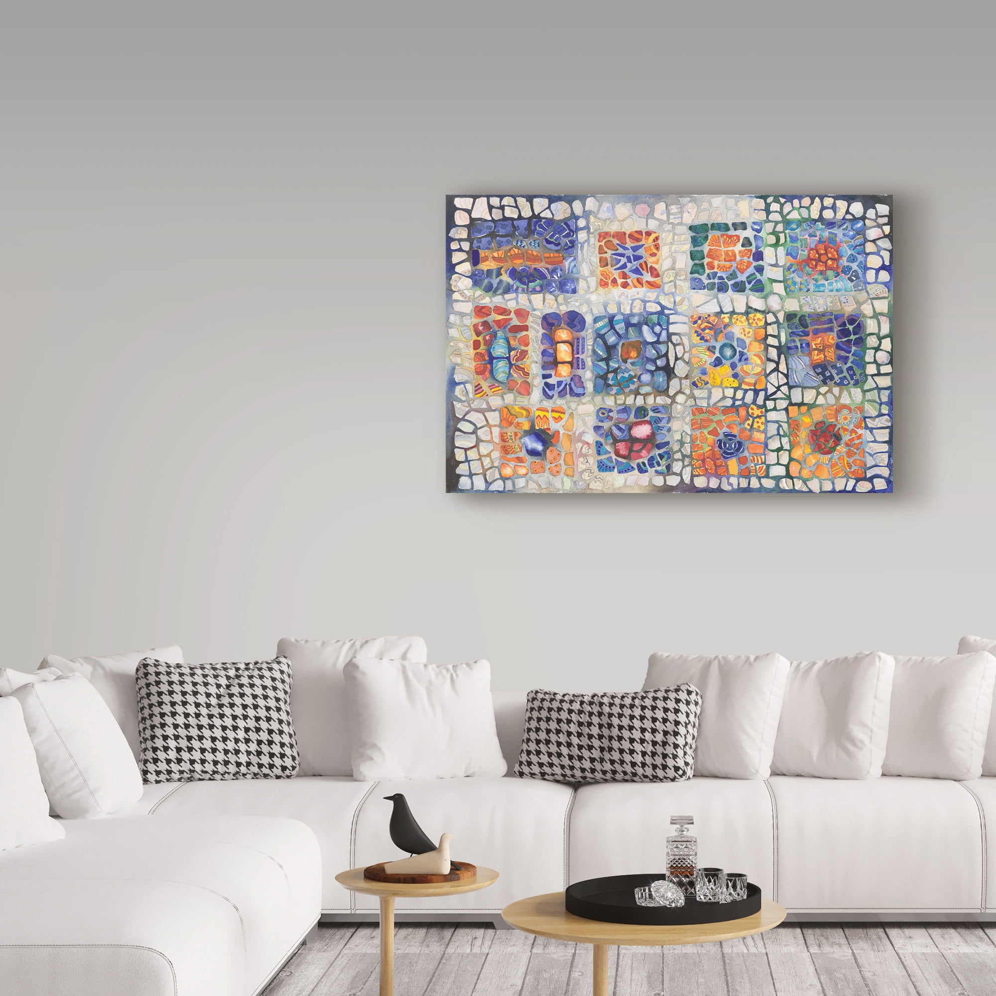 Trademark Fine Art 'Complementary Mosaic' Canvas Art by Charlsie Kelly