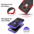 thumbnail image 4 of Estuche para juegos Moto E5, estuche delgado tipo billetera a prueba de golpes de doble capa MFZFUKR CZDZ-ZH50-4, 4 of 5