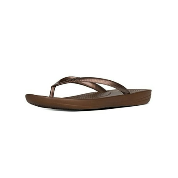 Fit Flop Women's Iqushion Ergonomic Flip Bronze Sandal - 7M
