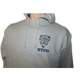 thumbnail image 2 of NYPD Embroidered Logo Hoodie Sweatshirt Gray Large, 2 of 2