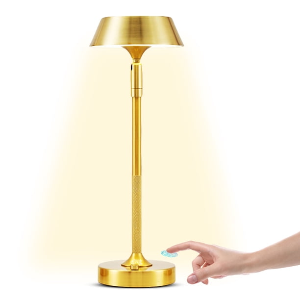 Lámpara Mesa Inalámbrica Nocturna Creativa LED Regulable Continua para Sala Estar