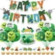 thumbnail image 1 of Set de decoración para fiestas de cumpleaños con dinosaurios, 46 unidades, con globos, 1 of 2