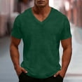 thumbnail image 2 of fatyb Big and Tall Men's V Neck T-Shirts Short Sleeve Casual Loose Tees Lightweight Mens Summer Tops, 2 of 7