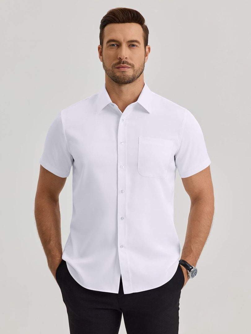 short sleeve white dress shirt Teens' Ultimate This will keep the female waiters at your restaurant Alimens & Gentle Mens Short