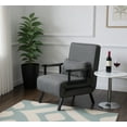 thumbnail image 3 of Gewnee 26"Modern Folding Arm Chair Lounge 4-in-1 Convertible Sofa Bed with Adjustable Backrest for Small Spaces (Dark Grey), 3 of 17
