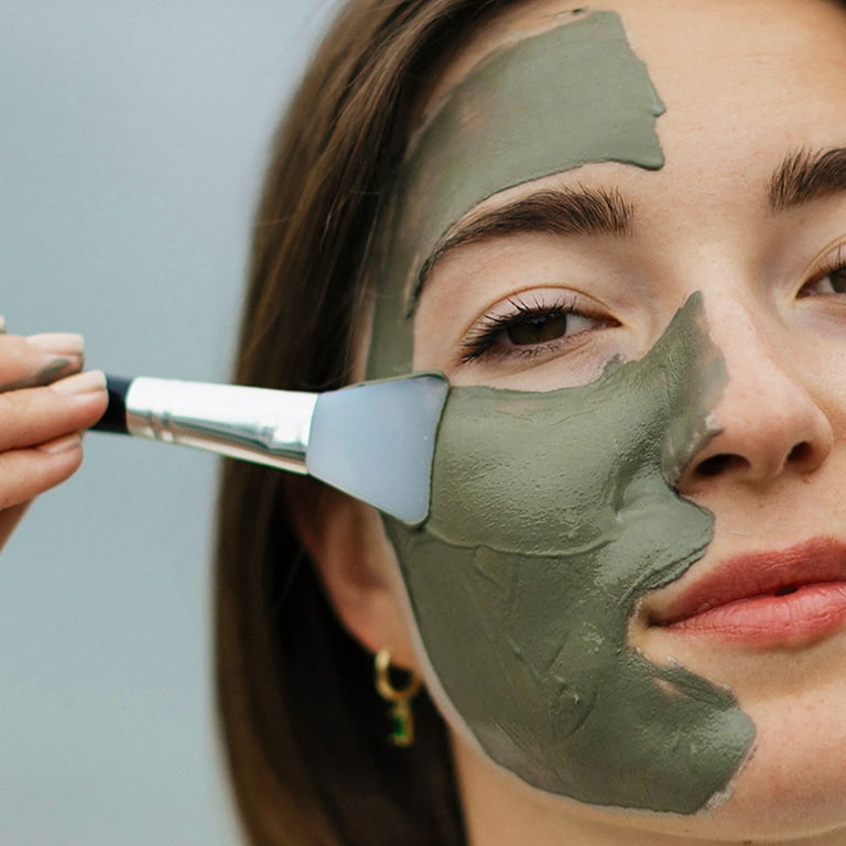 GlamGlow Face Mud Mask, Glacial Clay for Sensitive Skin, Acne