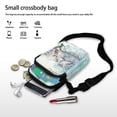 thumbnail image 7 of HELLHERO with Zipper Closed Women Crossbody Bag for Unisex Daily Use Crossbody Sling Bags Polyester 4.33x1.97x7.09, Owls on Blooming Branch, 7 of 7