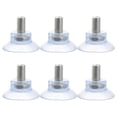 thumbnail image 2 of MOVTOTOP 6pcs Furniture Desk Glass PVC Transparent Anti-Collision Suction Cups Sucker Hanger Pads with Screws for Glass Table (8x13), 2 of 6