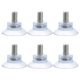 thumbnail image 4 of WORGEOUS 6 piezas para muebles, escritorio, vidrio, PVC, transparentes, anticolisión, ventosas, almohadillas para colgar con tornillos, para mesa de vidrio (8x13), 4 of 7