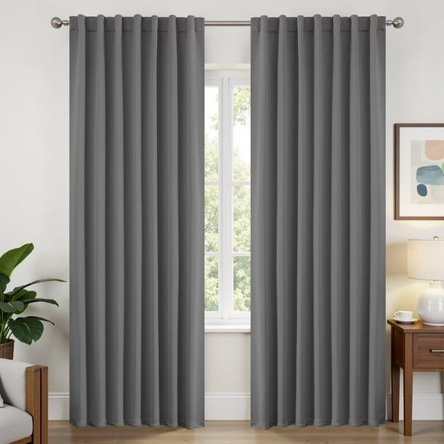 Cortinas opacas Joydeco de 108 cm con aislamiento térmico, 2 paneles