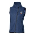 thumbnail image 2 of Women's Cutter & Buck Heather Powder Blue Arnold Palmer Invitational Mainsail Sweater-Knit Full-Zip Vest, 2 of 3