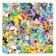 thumbnail image 1 of 100/80/50PCS Dibujos Animados Pikachu Pokemon Pegatinas Impermeables Para Portátil Casco Cuaderno Calcomanía, 1 of 4