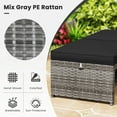 thumbnail image 4 of Gymax Set Of 6 Patio Furniture Outdoor Sectional Conversation PE Rattan Sofa Set Black, 4 of 6