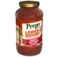 Prego Lower Sodium Pasta Sauce, Roasted Red Pepper & Garlic Italian
