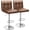 Brown, variant on Chenshuoo Bar Stools Modern PU Leather Adjustable Swivel Barstools, Armless Hydraulic Kitchen Counter Bar Stool Extra Height Square Island Barstool with Back Set of 4  (Leather, White 4 Pcs)