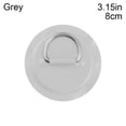 thumbnail image 1 of 8pcs , 8cm Stainless Steel D Ring Pad/Patch With Glue for PVC Inflatable Boat Raft Dinghy Canoe Kayak Surfboard SUP Tie Down, 1 of 2