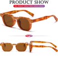 thumbnail image 4 of Lentes de Sol Retros AIEYEZO Cuadrados de Montura Gruesa UV400 Unisex, 4 of 6