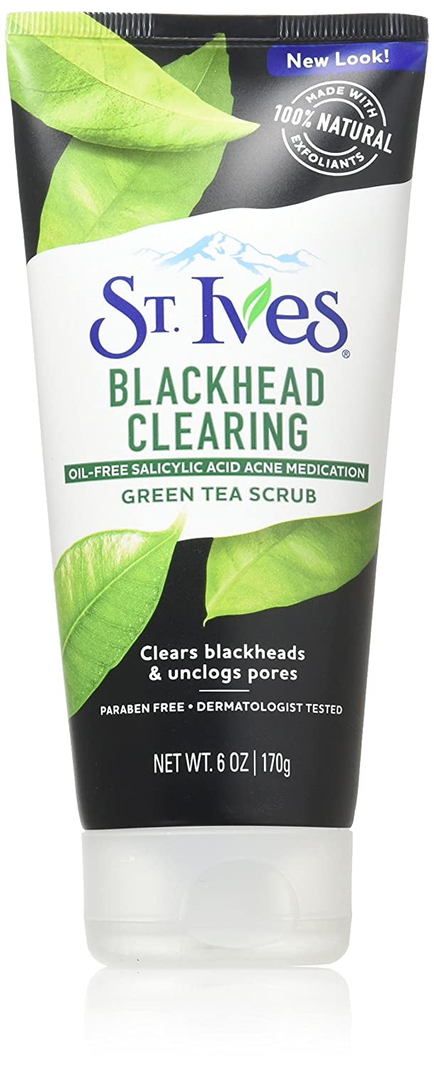 St. Ives Blackhead Clearing Face Scrub Green Tea 6 oz