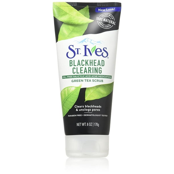 St. Ives Blackhead Clearing Face Scrub Green Tea 6 oz