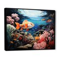 thumbnail image 2 of Designart "Reef Depths Underwater Coral art painting V" Coral Floater Framed Canvas Wall Art, 2 of 7