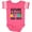 Football Pink and White, variant on Future Nail Tech Girls Baby Bodysuit