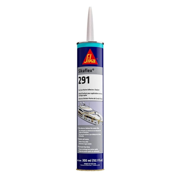 Sika Sikaflex 291 Adhésif et Scellant à Polymérisation Rapide 10.3oz(300ml) Cartouche - Blanc