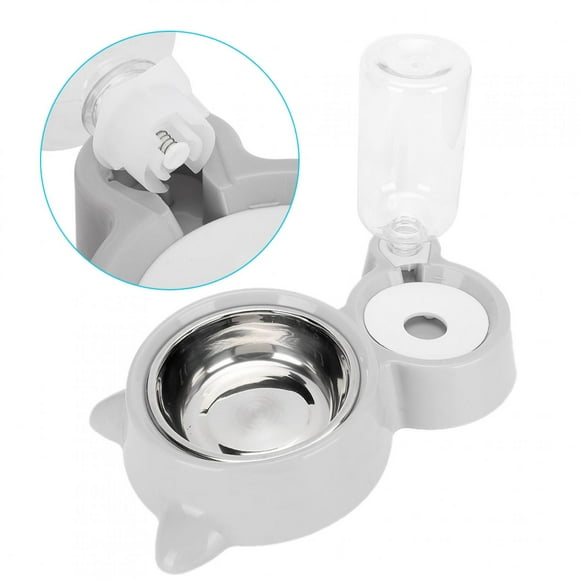 Cat Automatic Feeder Dog Water Feeder, Pet Feeder, Large Capacity Pet Feeder Pets For Dogs, Gray