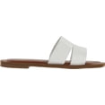 thumbnail image 2 of Women's Mia Ricky Two Band Slide White Vegan Leather 6 M, 2 of 5