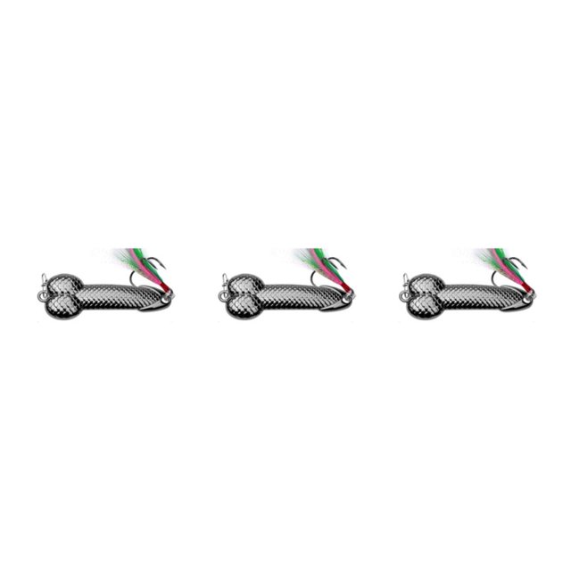 ZheElen Fishhooks Made Of Metal For Long-lasting Performance Fishing Baits for Spinner Lure Convenient Black 21g 3Set
