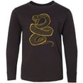 thumbnail image 3 of Inktastic Striking Snake Long Sleeve Youth T-Shirt, 3 of 5